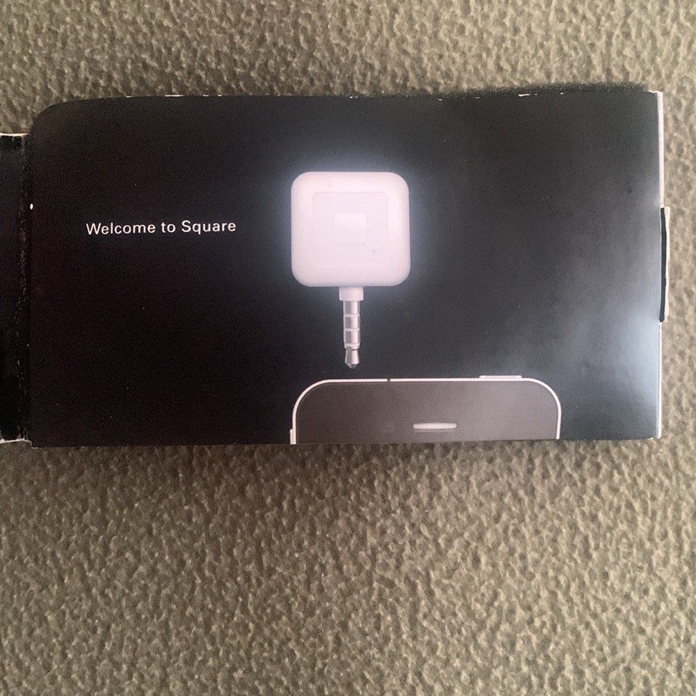 NIB Square card reader for mag stripe. Headset jack. White. Approx 1” x 1 3/4” - Picture 5 of 10